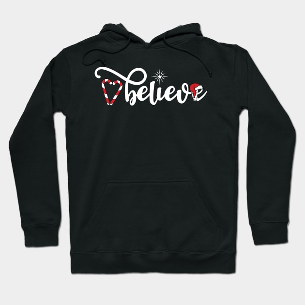 Cute Believe Christmas Hoodie by Lulaggio